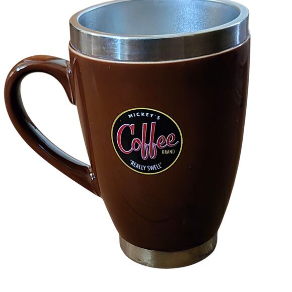 Disney Theme Parks Mickeys Really Swell Coffee Brand Stainless-Steel Mug - Picture 1 of 5